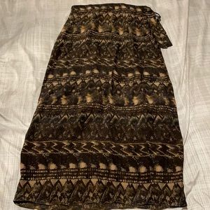 100% Silk Wrap Skirt
